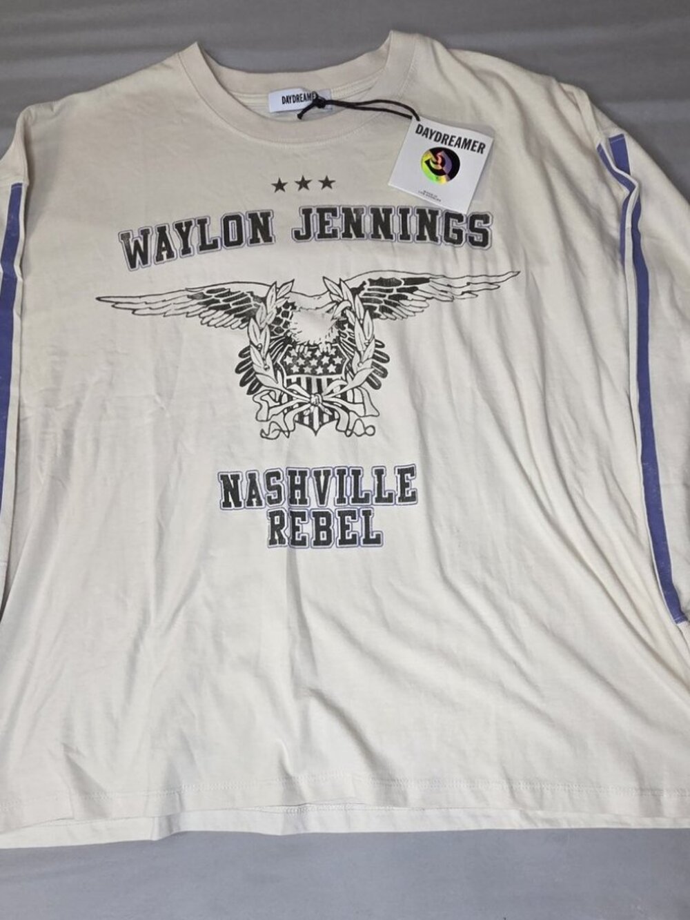 Daydreamer Waylon Nashville Rebel One Size LS NWT Purple Stripe